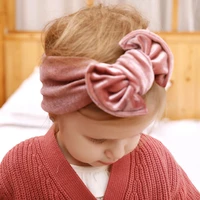 baby girl headbands newborn hairband headband bandeau bebe fille toddler velvet bow knot headwraps turban headwear accessories