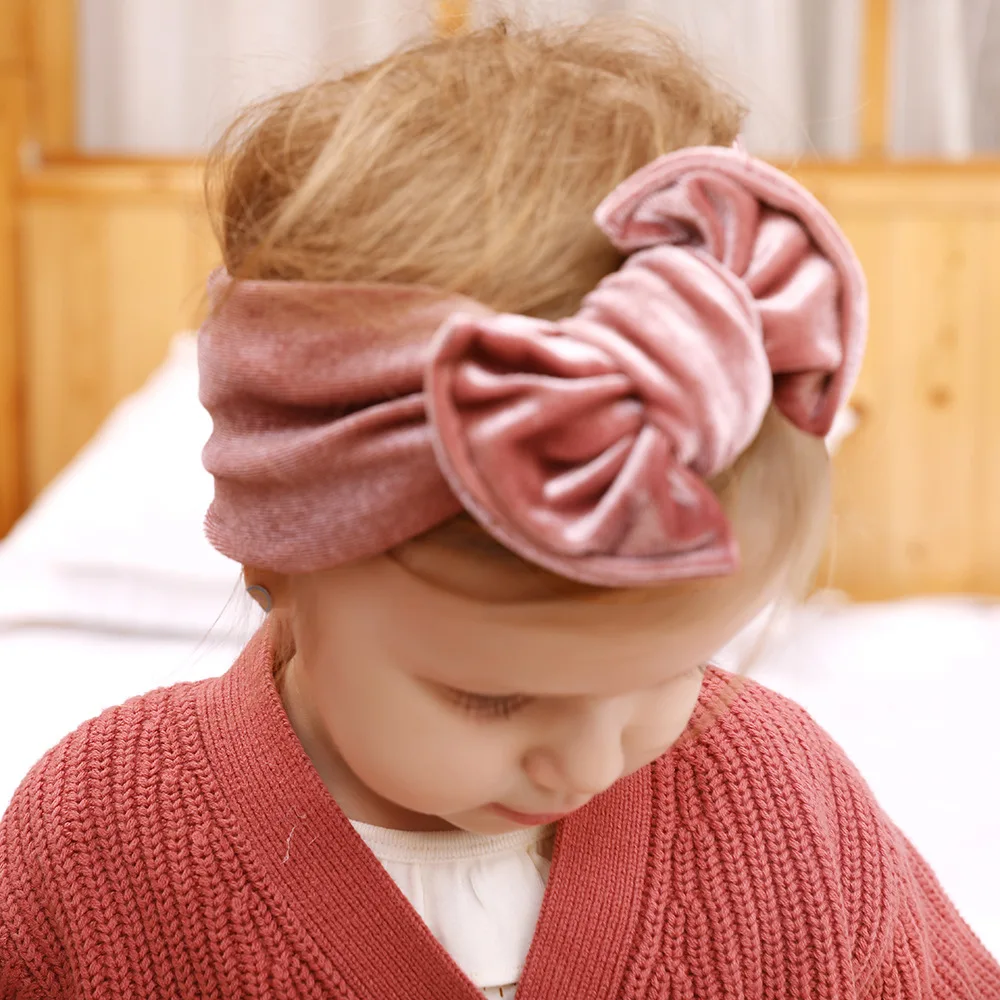 Ободки для девочек повязка на голову новорожденных бандо Bebe Fille бархатные