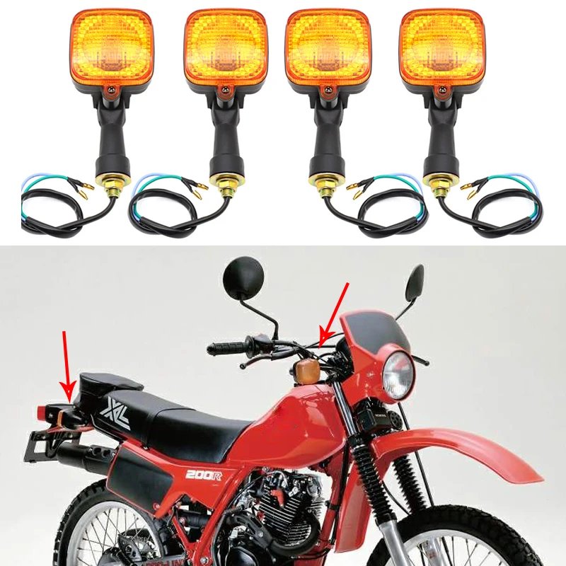 Задние указатели поворота для Honda XL200R XL 200 R 1983-1984 мотоциклетные сигнальные лампы
