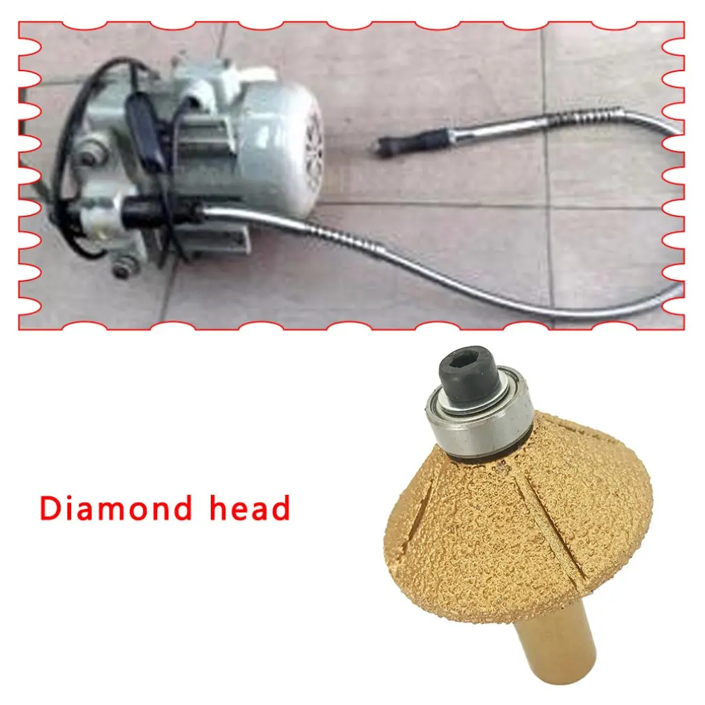 Радиус 12 мм буллноу Вакуумные Паяные алмазные фрезы для кромки каменной плиты