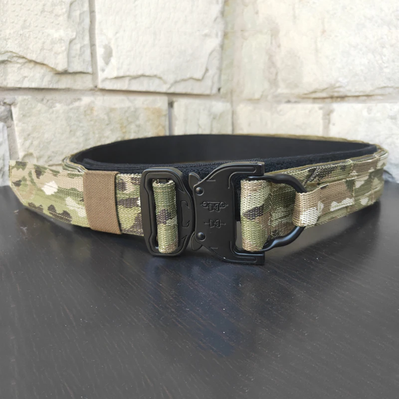 Тактический ремень Molle военный армейский для страйкбола Мультикам боевой охоты