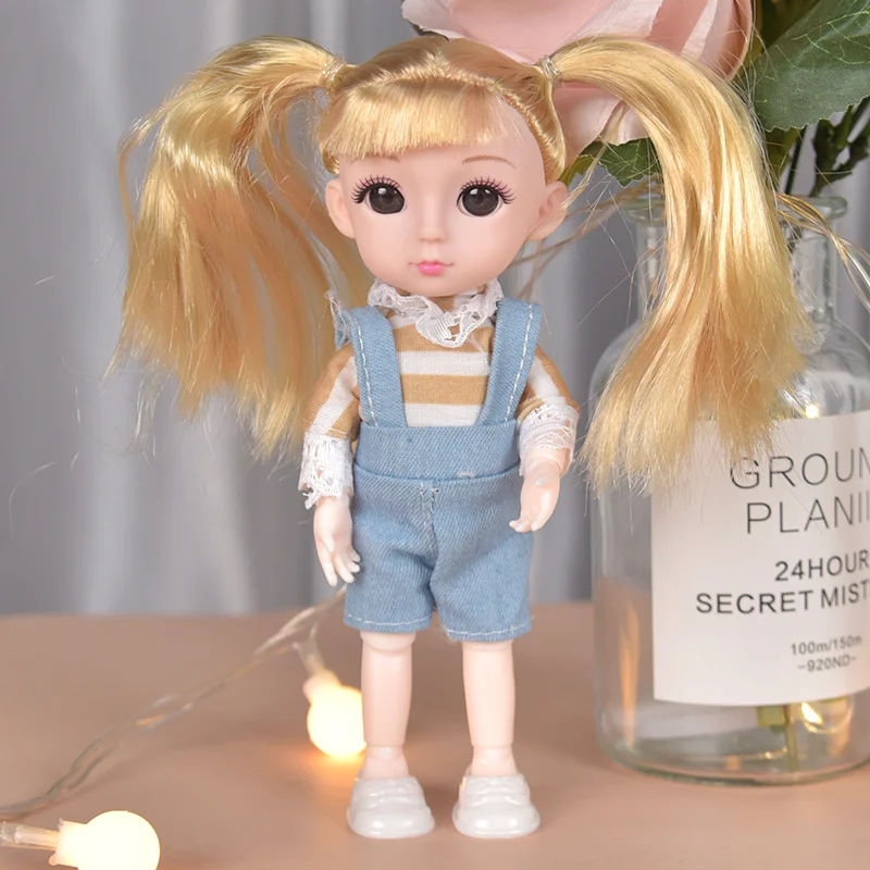 OB11 кукла аниме подвижные шарнирные BJD с очками &quotконский хвост&quot золотых волос