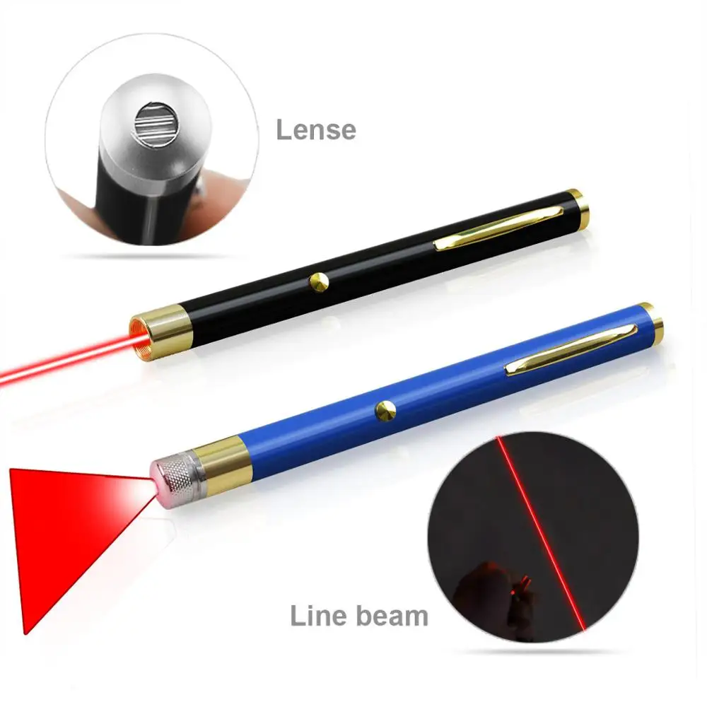 Красная лазерная указка CWLASER с зарядкой от USB 650 нм со встроенной литий ионной