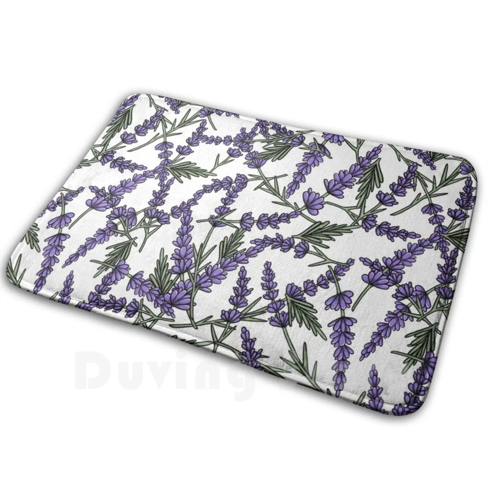 Коврик с лавандовыми полями нескользящий коврик для пола спальни лаванда