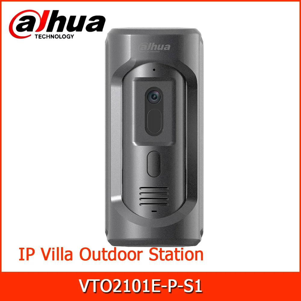 

Dahua VTO2101E-P-S1 IP Villa Outdoor Station Zinc alloy panel, IP65,IK10 ICR Night vision &Voice indication TCP/IP,SIP