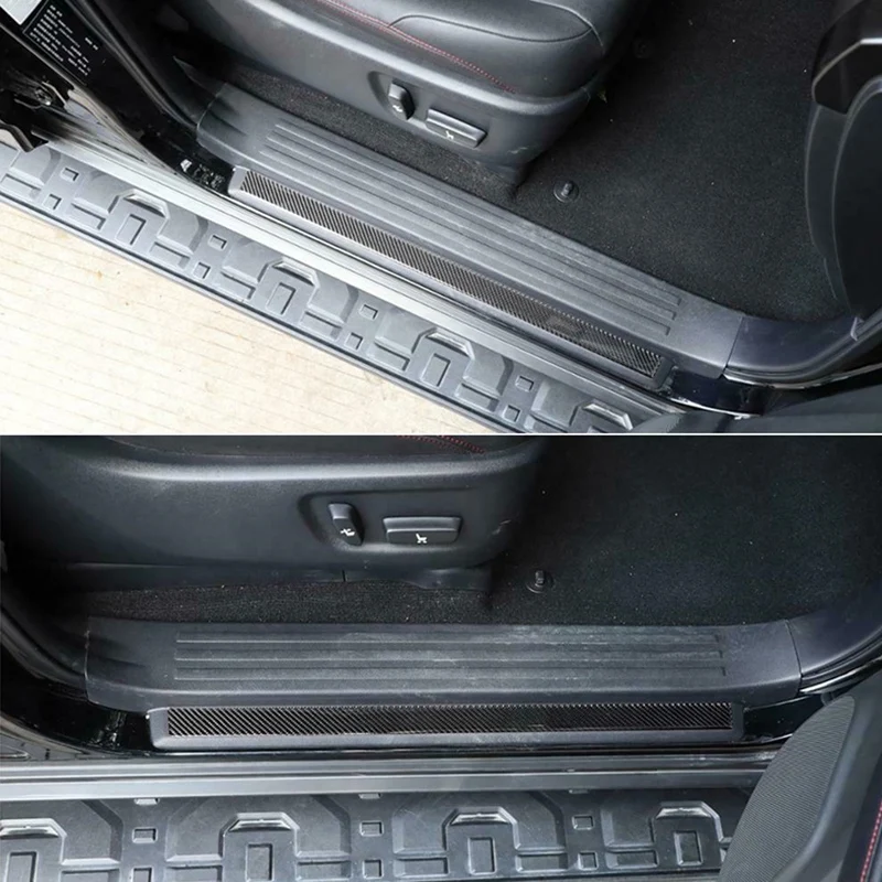

for Toyota 4Runner 2010-2021 Accessories Real Carbon Fiber Door Sill Plate Scuff Cover Guard