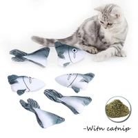 shark shape cat products for kitten cute cat catnip toy pp cotton cat accessories plush soft cat chewing playing biting supplies