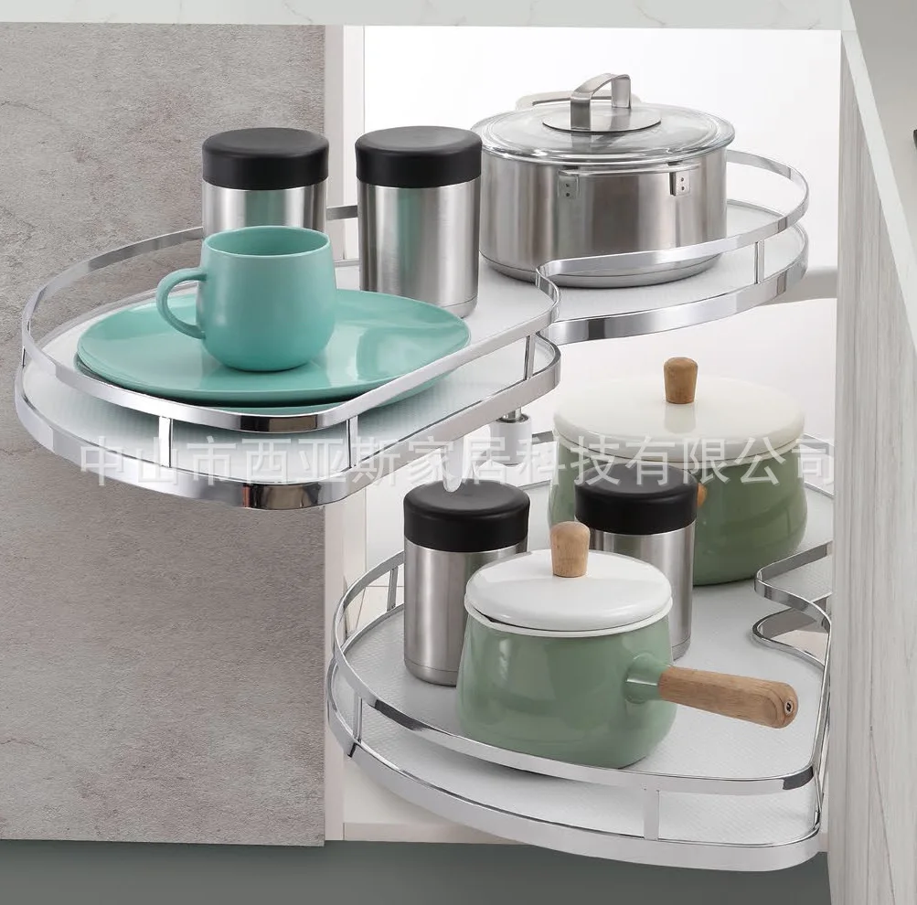 

Can be rotated out of 180 degrees cabinet corner buffer UFO turntable anti-skid pad cabinet corner is fully rotated out