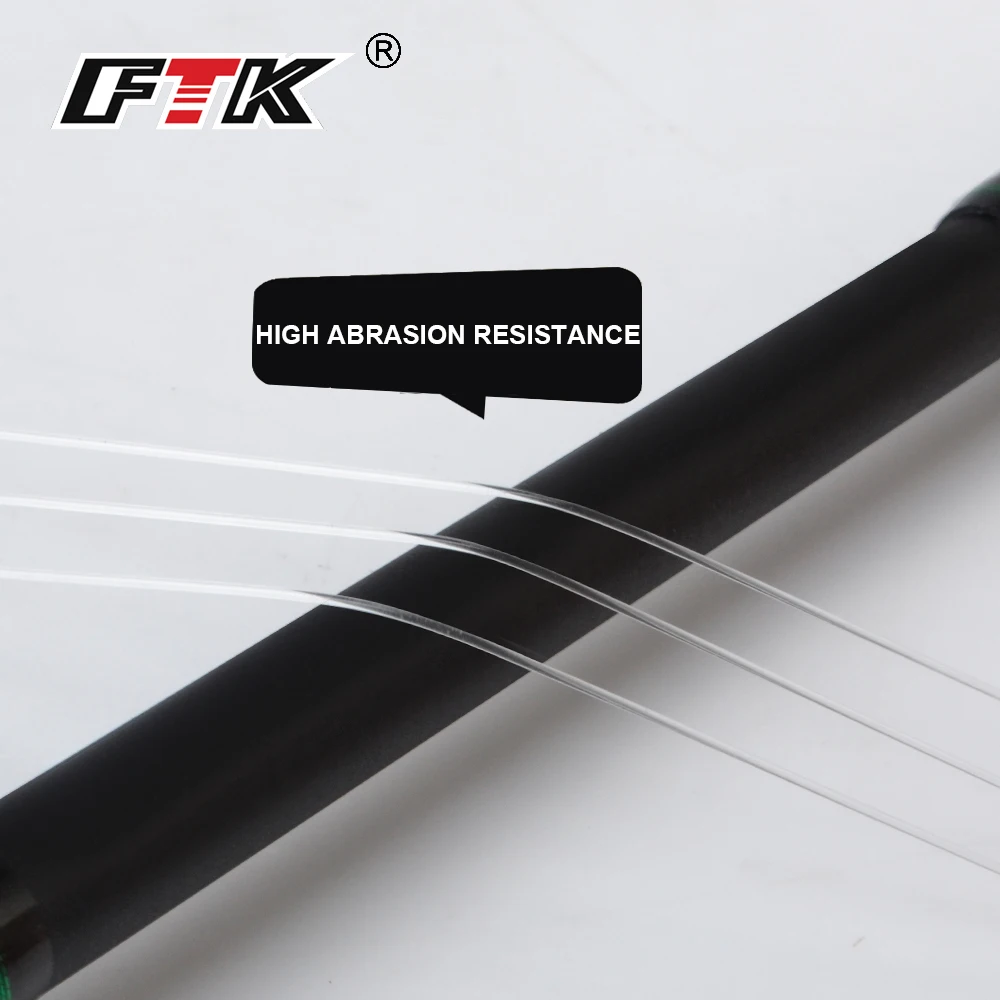 

FTK 100M Fluorocarbon Fishing Line 4-34LB 0.14mm-0.5mm Carbon Fiber Coating Leader Line Fishing Sinking Line Lure Leader Line