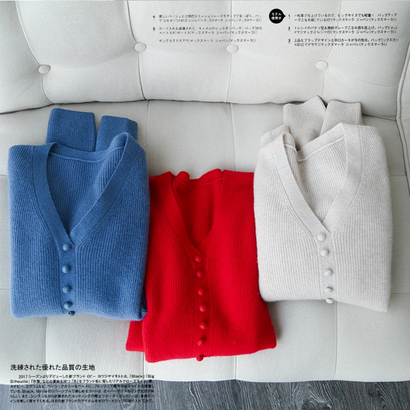 Женский кашемировый свитер ALKMENE тонкий с v-образным вырезом вечерние свободные