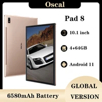 oscal pad 8 tablet pc 10 1 inch android11 4gb ram 64 gb rom 6580mah battery octa core global version tablette wifi google play