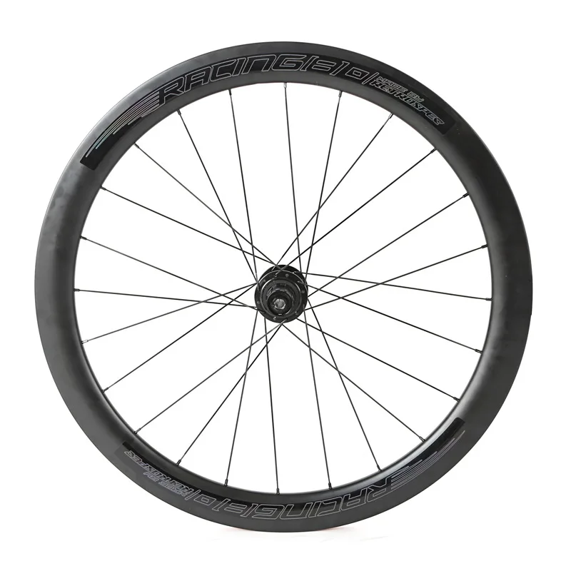安い Retrospec-カーボンファイバーロードバイクホイール,50mm,4ピン,brake24-holeフラットカーボン700cホイールセット