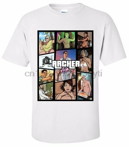Рубашка ARCHER TV SHOW вице футболка smallmedium largexl|Мужские футболки| |
