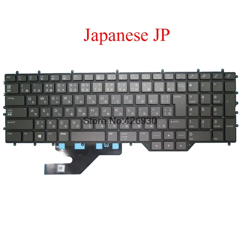 Клавиатура для ноутбука JP DELL Alienware 17 R5 P31E 0JRFM9 JRFM9 NSK QHABC 0J PK132KG1A45 Japanese JA black без