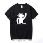 Мужская футболка, хлопковая футболка с коротким рукавом, для диджеев, вертушек, техно-клуба, музыкальных наушников, размера плюс