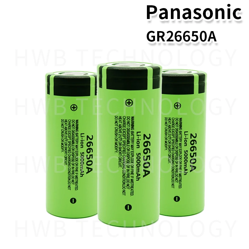 6 шт./лот 100% оригинальный новый аккумулятор для Panasonic 26650A 3 7 в 5000 мАч литий-ионные