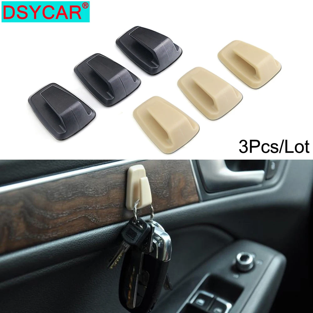 DSYCAR 3 шт./лот крючки для автомобиля Органайзер хранения USB кабель наушников ключ