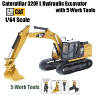 2021 new caterpillar 150 scale cat 320f l hydraulic excavator with 5 work tools by dm diecast master 85636