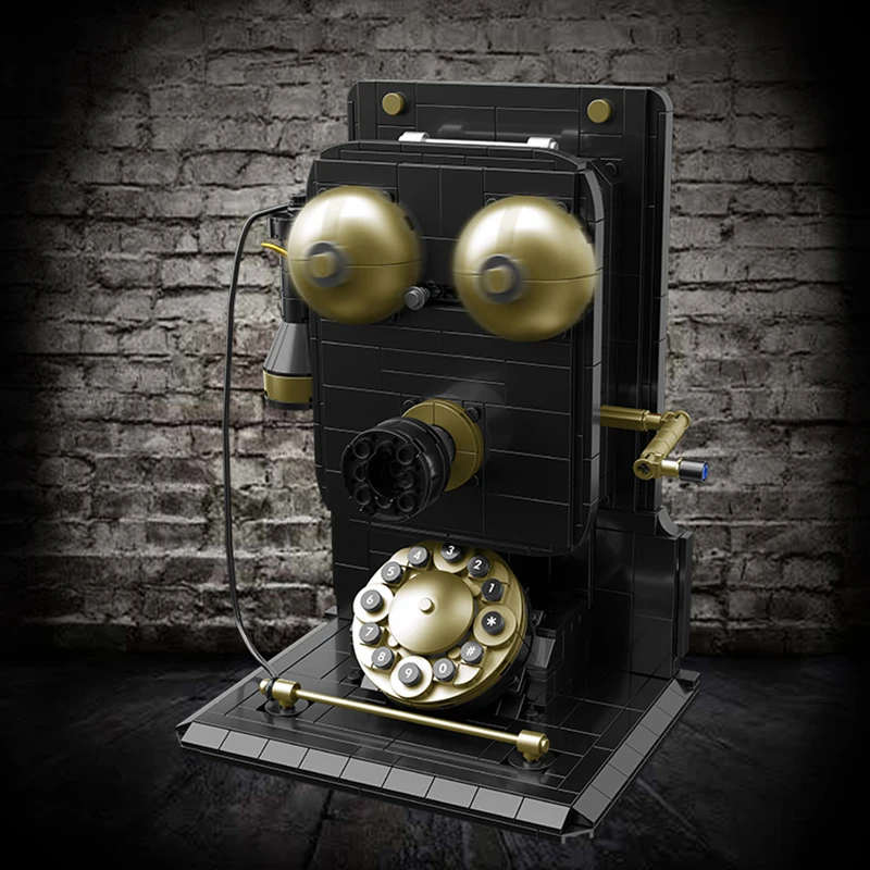 

Retro Telephone Creative Assembly Model Adult High Difficulty Building Block Collection Presents MOC Children's Gifts