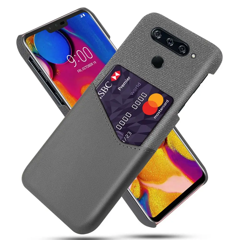 

Luxury Febric card Case for LG V40 V50 V60 V50s G8s ThinQ G8X Felt cloth+PU Antiskid Anti-fall Fitted Phone Case Fundas Coque