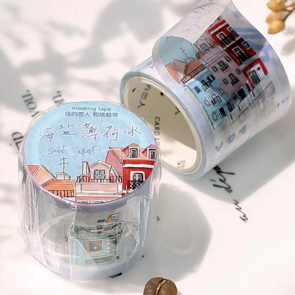 Бумажный практичный планировщик милая Васи-лента декоративная японская лента с