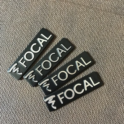 10x 3D металлический фокусный Алюминий Эмблема на руль автомобиля Наклейка аудио