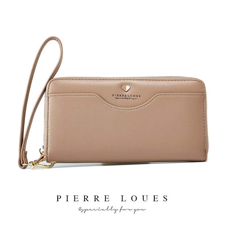 

Aesthetic Clutch Wallet Women Phone Bag Large Capacity Cute Minimalist Wallet Women Lanyard Cartera Mujer Ladies Purse DE60NQB