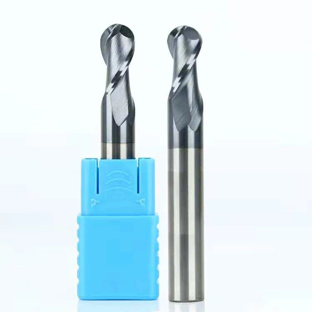 CNC cutting tools Wood milling cutter Ball nose End mill  2 Flute HRC50 Carbide  Milling Cutter EndMill machine cutting tools