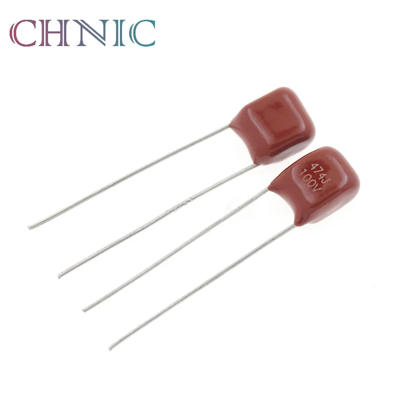 

10PCS 100V474J 0.47UF 5% Pitch 5mm 470nf 474 100V CBB Polypropylene film capacitor