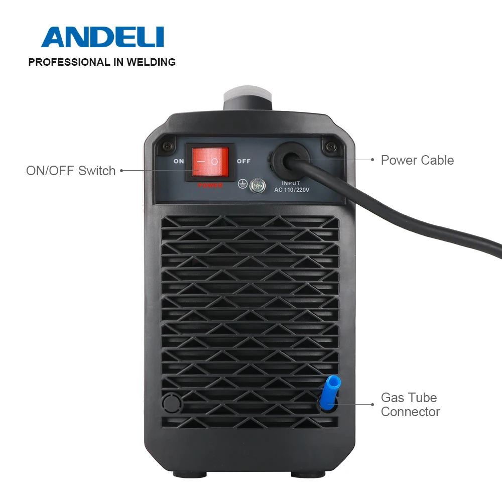 ANDELI интеллигентая (ый) Портативный однофазный 110V/220V DC инвертор Импульсная Tig