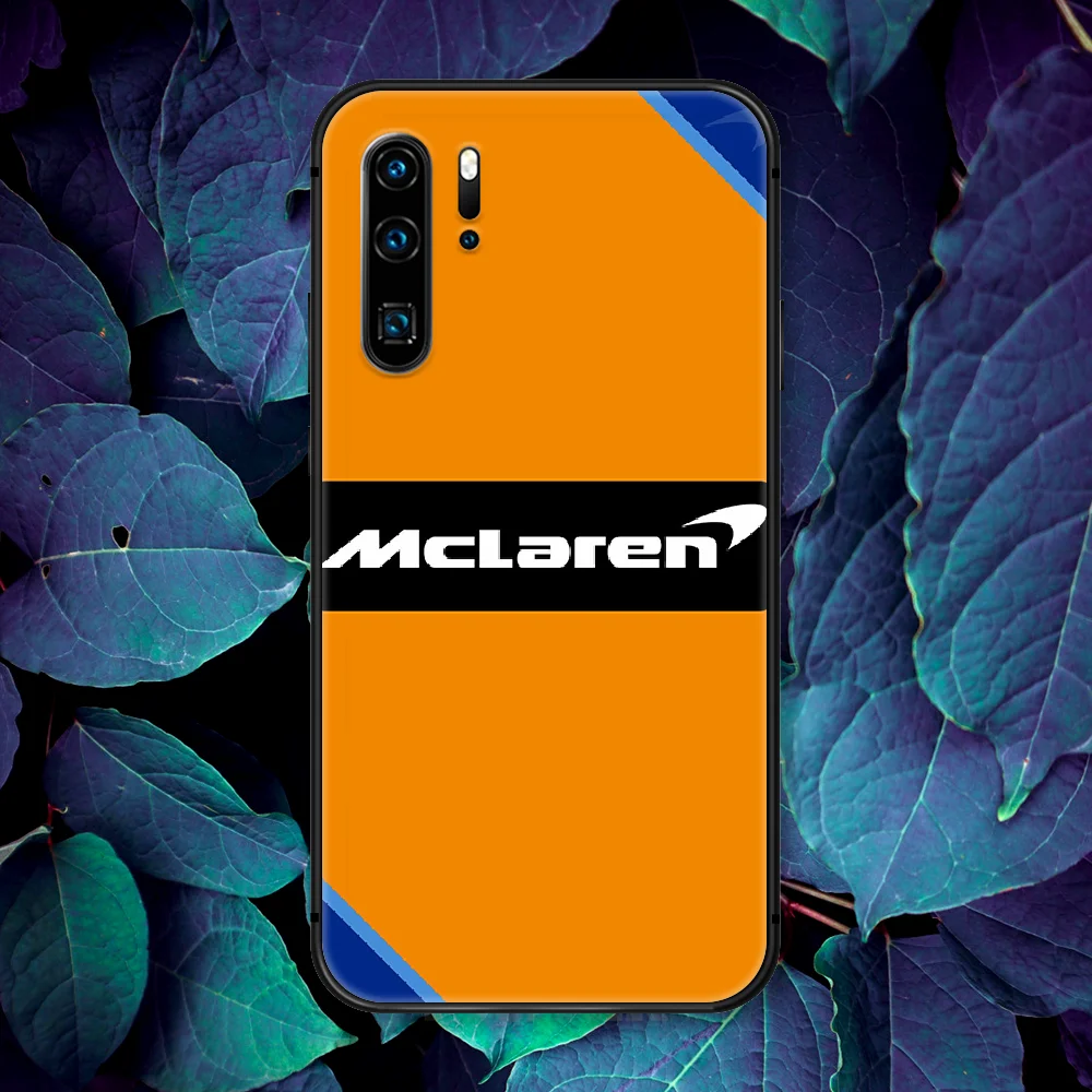 

McLaren Luxury Sport Car Phone Case For Huawei P Mate Smart 10 20 30 40 Lite Z 2019 Pro black Bumper Soft Cell Luxury Back Tpu