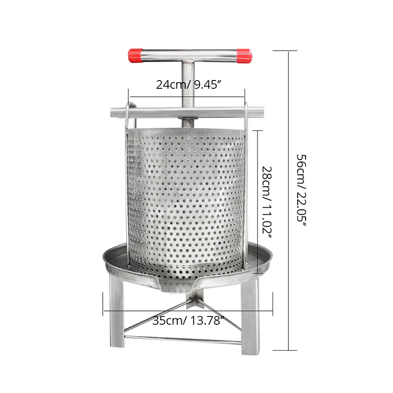 

Stainless Steel Bee Wax Press Machine Beekeeping Tool Mesh Honey Press Beekeeping Equipment Beeswax Presser Beekeeper Supplies