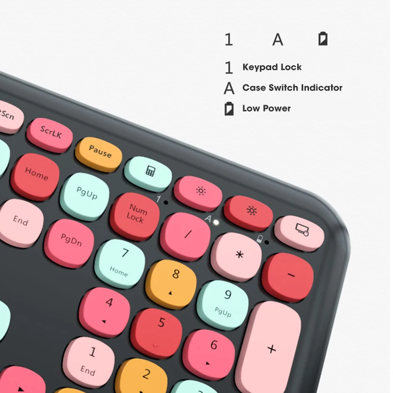 2.4G Wireless Keyboards No Mechanical Keyboard Multi Device Ergonomic Pink Keypads Compatible with Laptop Computer Accessories|Клавиатуры|