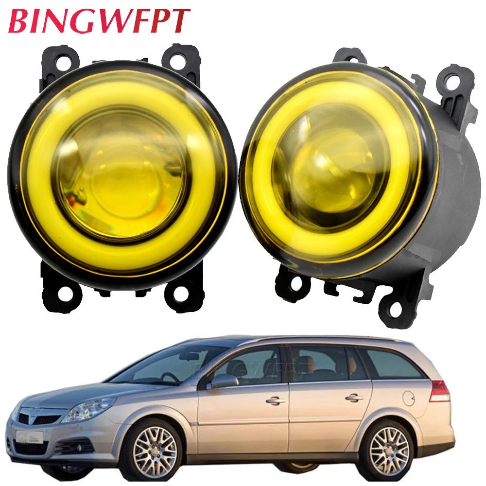 

2 X Car H11 Fog light LED Halo Ring Angel Eye DRL Daytime Running Lamp 12V For Opel Vectra C 2002 2003 2004 2005 2006 2007 2008