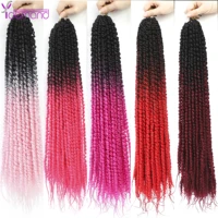y demand pre passion synthetic braided hairs 20 perruque tresse africaine ombre twist crochet braid hair 16strandspack