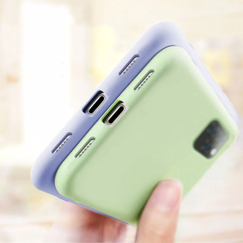 Силиконовый защитный чехол AOXIN для iPhone 11 Pro Xs Max XR 6s 7 8 Plus чехол-бампер 6P 10 сумки