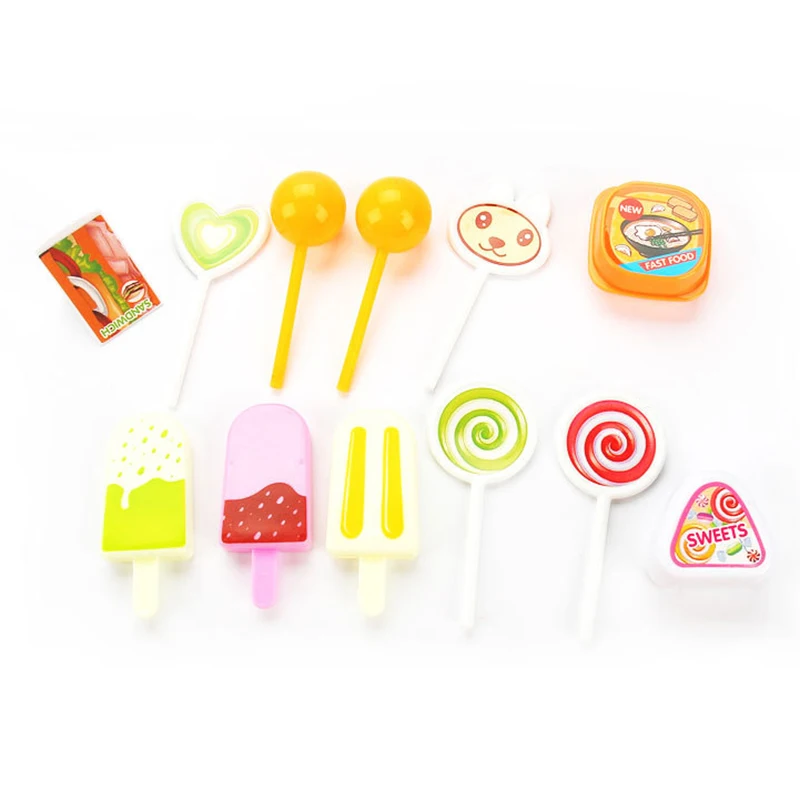 Моделирование маленькие тележки девочка мини конфеты Корзина Мороженое магазин