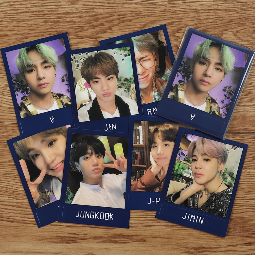 Новые южнокорейские группы Kpop Bangtan Boys светильник фотокарты для участников четкие