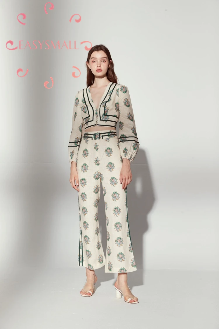 EASYSMALL Zimmer Women blouses dress Fashion Summer high-end party evening High Waist short Sleeve Vestidos jumpsuit trousers |