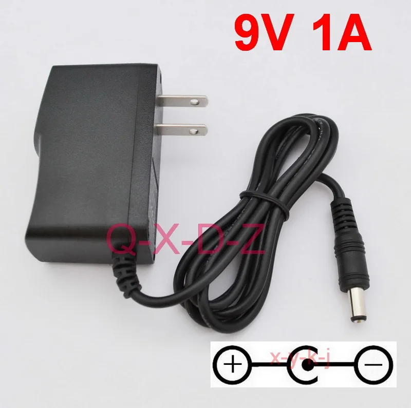US plug 1 шт. AC/DC 9 В 1A импульсный источник питания Gitarre Effektpedal Netzteil адаптер обратная полярность отрицательный внутри ЕС, США, Австралии, Великобритании Разъем - Цвет: US plug