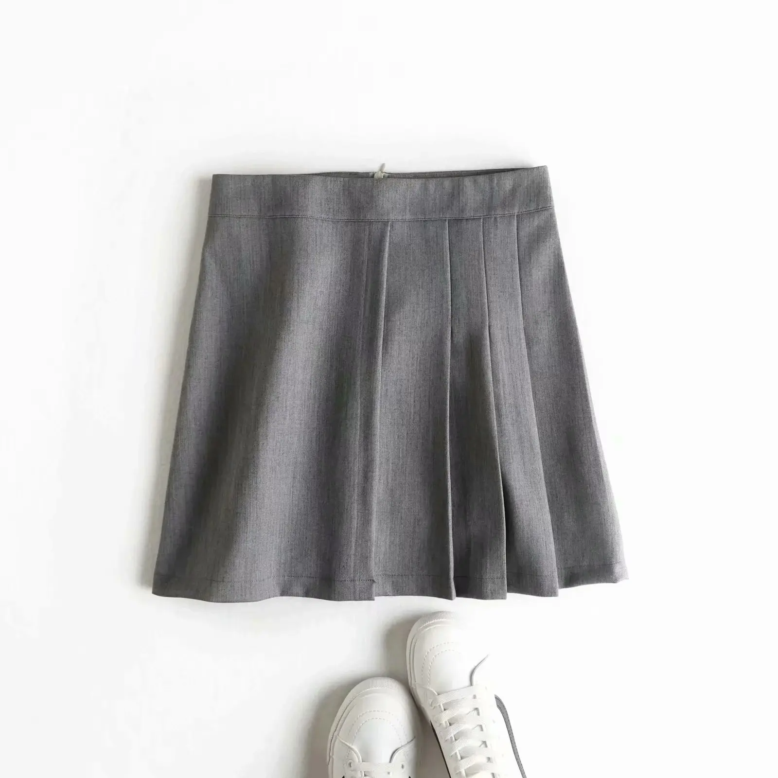 

mini pleated shorts skirt women high waist work office lady elegant shorts skirt black short skirt