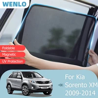 for kia sorento xm 2009 2014 front windshield car sunshade side window blind sun shade magnet auto visor interior mesh curtain