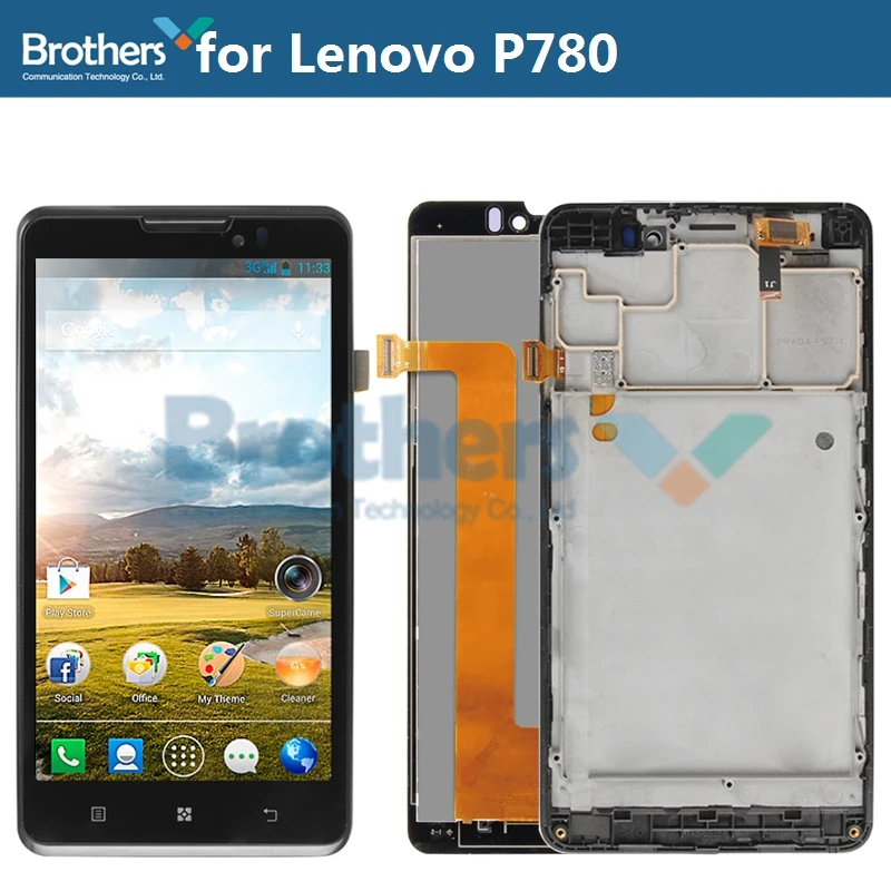 ЖК-экран для Lenovo P780 ЖК-дисплей в сборе сенсорный экран дигитайзер полный замена