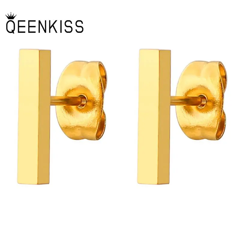 

QEENKISS EG825 ювелирные изделия оптом модные женские мужские свадебные подарки на день рождения титановые из нержавеющей стали прямоугольные се...