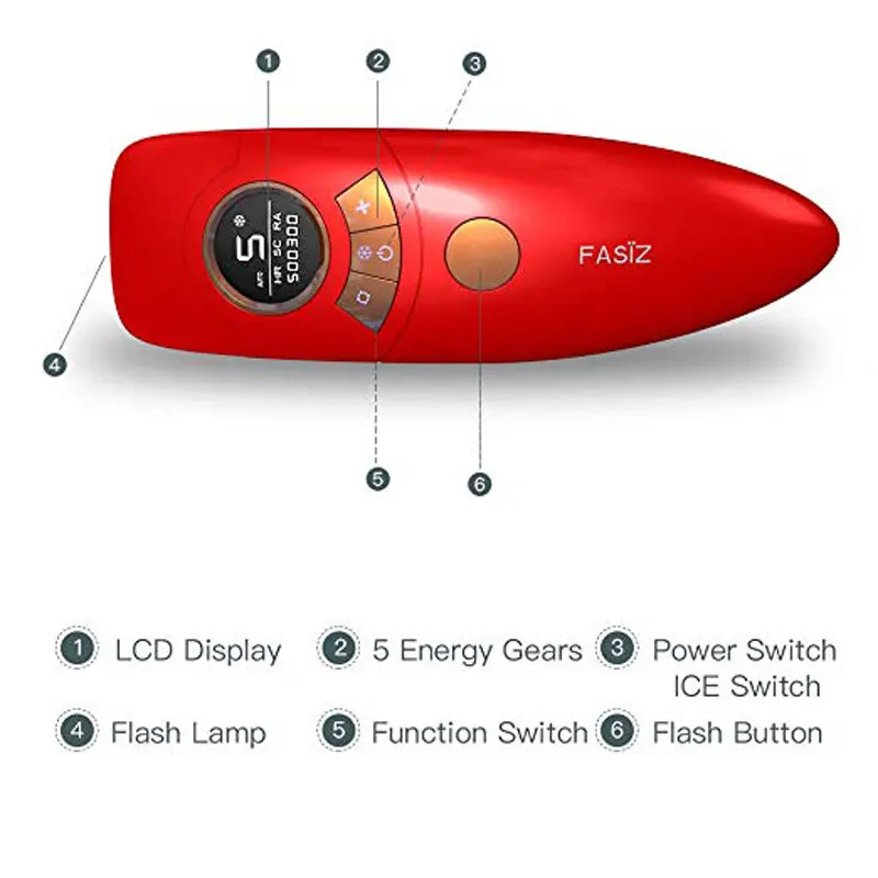 Портативный Эпилятор IPL Удаление волос дома постоянное лазерное удаление 500000