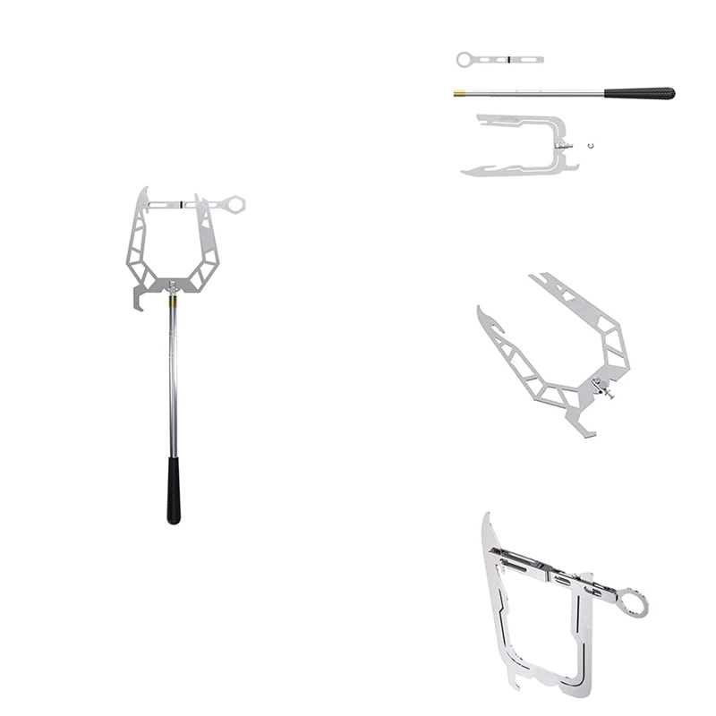

Multi-Purpose Dock Hook Easy Long-Distance Threader Fishing Boat Hook Puller Rope Tightener Mooring Threader