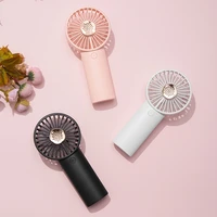 new mini handheld usb charging handheld mini aromatherapy small fan portable outdoor double leaf small fan electric cooling fan