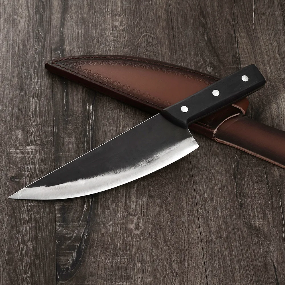 XYj 8 дюймов ручной ковки шеф-повара Ножи с высоким содержанием углерода Сталь