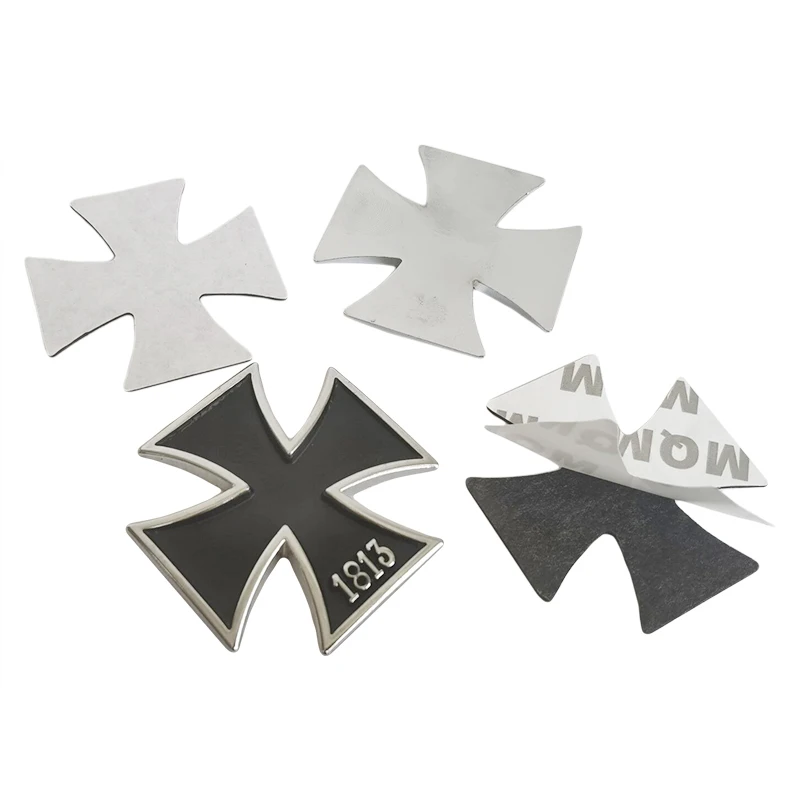 Металлическая 3D наклейка на автомобиль Мальтийский крест 1813 эмблема для