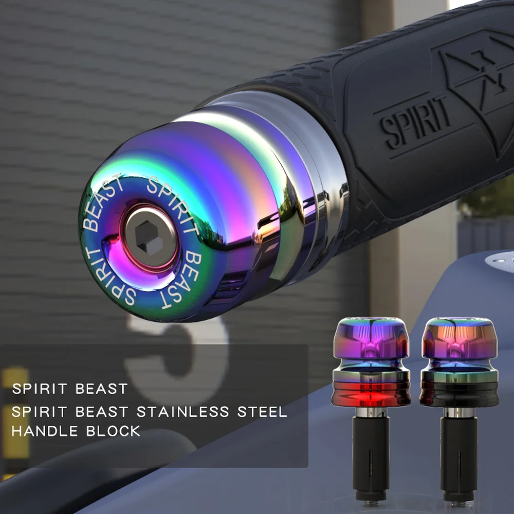 SPIRIT BEAST руль мотоцикла концы крышки рукоятка конец весов универсальная ручка вилка велосипеда стальной мотор Баланс Блок ATV